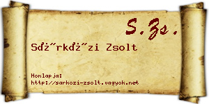 Sárközi Zsolt névjegykártya