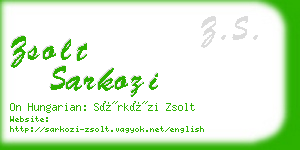 zsolt sarkozi business card